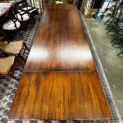 1459 Custom Cherry Farm Trestle Table 10'