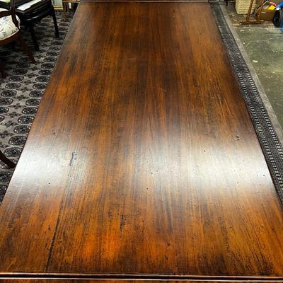 1459 Custom Cherry Farm Trestle Table 10'