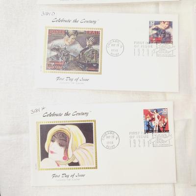 8 PC - FIRST DAY ISSUE STAMPS - CELEBRATE THE CENTURY #5