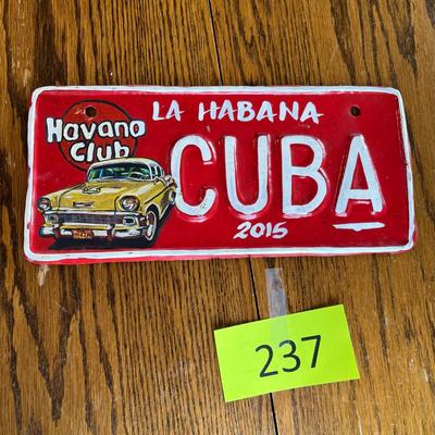 Cuba License Plate