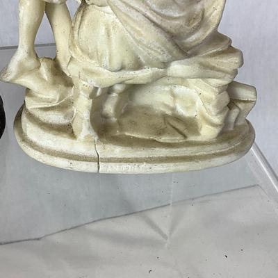 1453 Le Pieta A. Santini Stone Figure with Buddha Figure