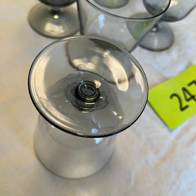 Dawn / Smoke Colored Stemware