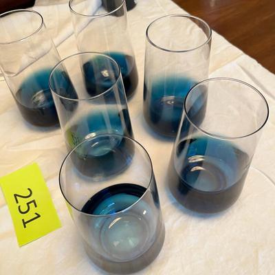 Blue bottom Tumblers Set of 6