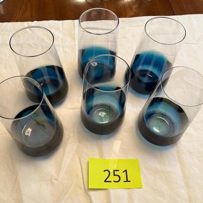 Blue bottom Tumblers Set of 6