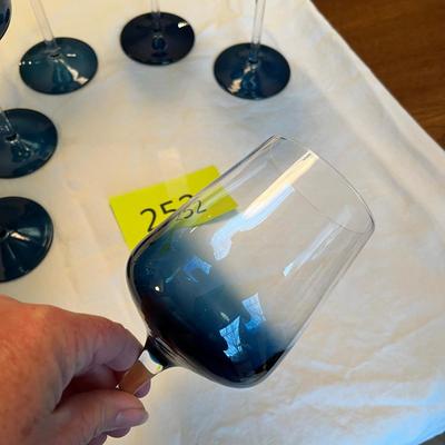 Blue bottom Wine goblets