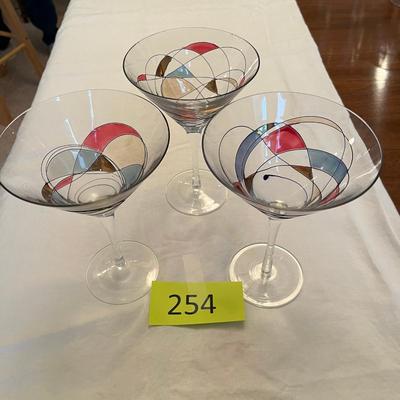 80s Martini Glasses