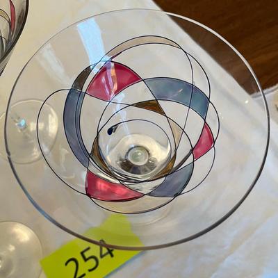 80s Martini Glasses
