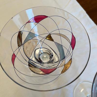 80s Martini Glasses