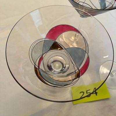 80s Martini Glasses