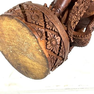 1465 Vintage Balinese Hand Carved Wooden Garuda