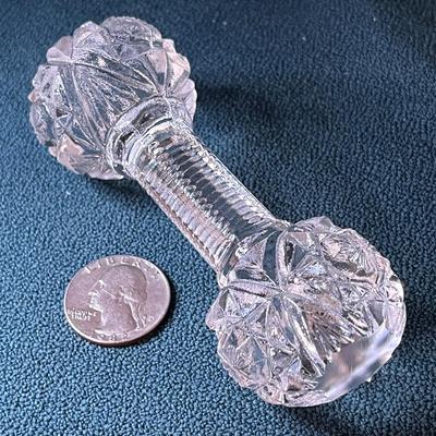 ANTIQUE FANCY GLASS KNIFE REST