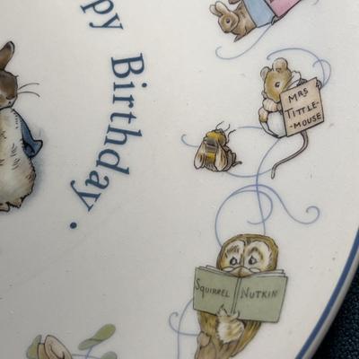 WEDGWOOD BEATRICE POTTER PETER RABBIT BIRTHDAY PLATE