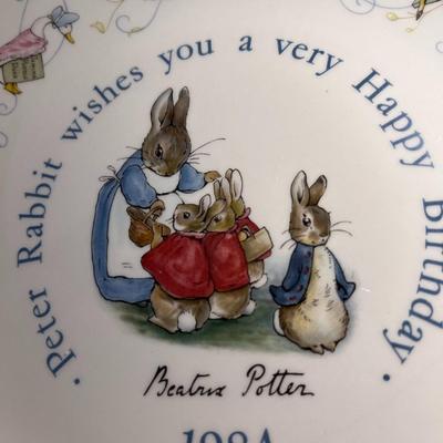 WEDGWOOD BEATRICE POTTER PETER RABBIT BIRTHDAY PLATE