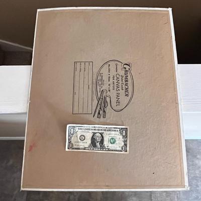 FAB OIL PAINTING AMERICAN INDIAN w/FEATHER HEADDRESS