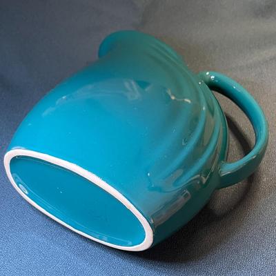 VINTAGE â€œHALLâ€ PITCHER TEAL GREEN