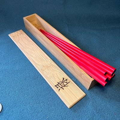 SET OF 8 CHOPSTICKS IN BAMBOO BOX