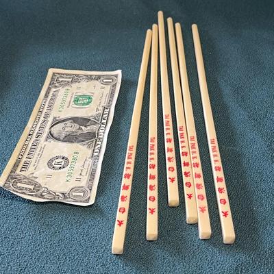 SET OF 8 CHOPSTICKS FROM OLD HONG KONG