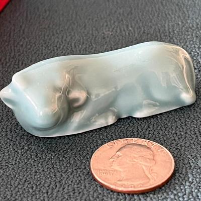 SET OF 5 CERAMIC WATER BUFFALO CHOP STICK RESTS