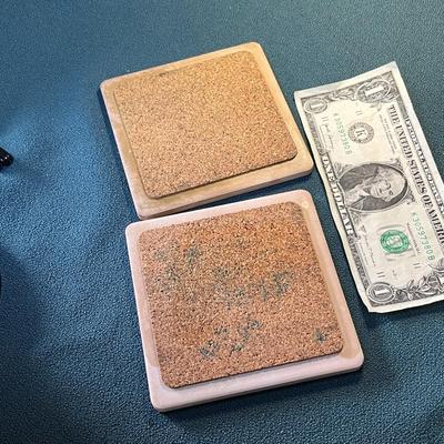 TILE COASTERS x2 â€œBEER AND SALTâ€ 