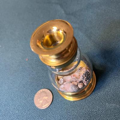 BRASS GLASS KALEIDOSCOPE VIEWER BY VAN CORT USA