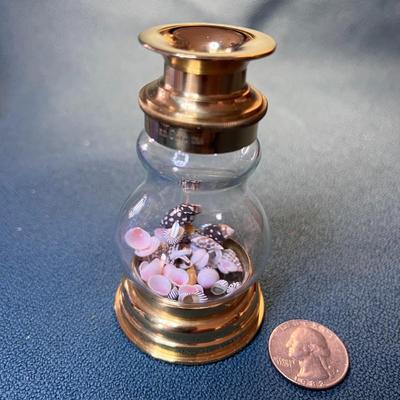 BRASS GLASS KALEIDOSCOPE VIEWER BY VAN CORT USA
