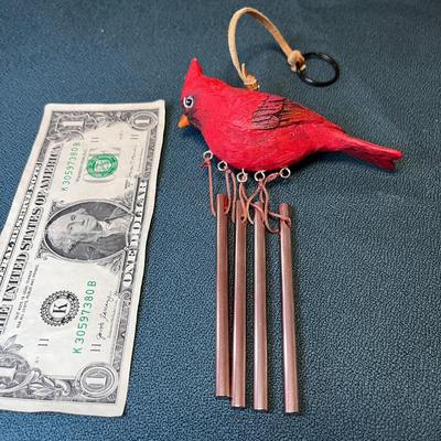 CARDINAL BIRD WIND CHIME
