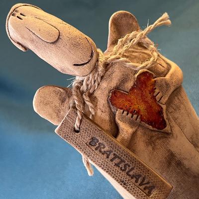 SLOVENIA BRATISLAVA CLAY FIGURAL WHIMSICAL CHARACTER