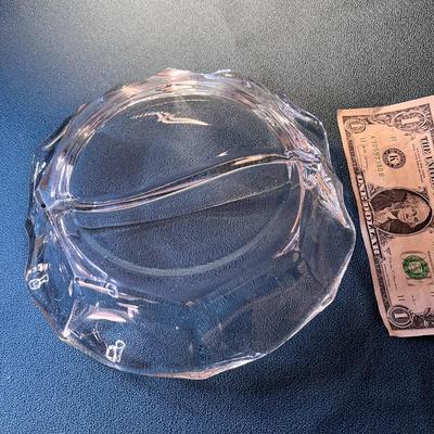 LEADED CRYSTAL DIVIDED DISH 