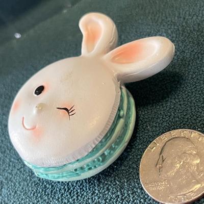 CUTE BUNNY RABBIT CUPCAKE TOPPERS SET OF 6