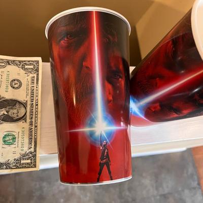 COCA-COLA STAR WARS LAST JEDI LARGE DRINKING CUPS x 4