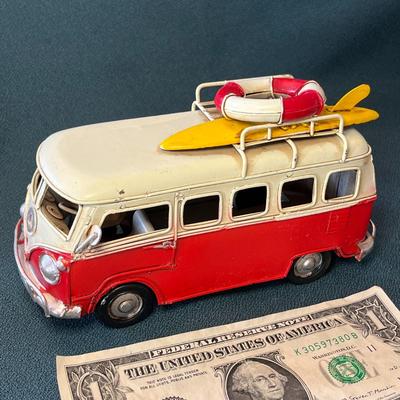 RUSTIC VW REPLICA SURFER VAN ALL METAL