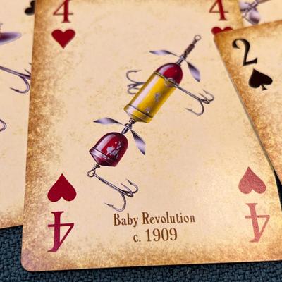 VINTAGE FISHING LURES PLAYING CARD DECK