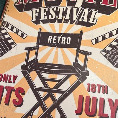 NEW RUSTIC LOOK SIGN MOVIE THEME 