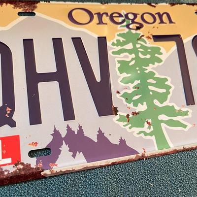 VINTAGE LOOK â€œFACSIMILEâ€ OREGON LICENSE PLATE