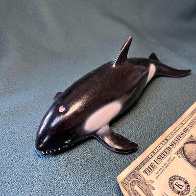 ORCA KILLER WHALE HARD RUBBER 