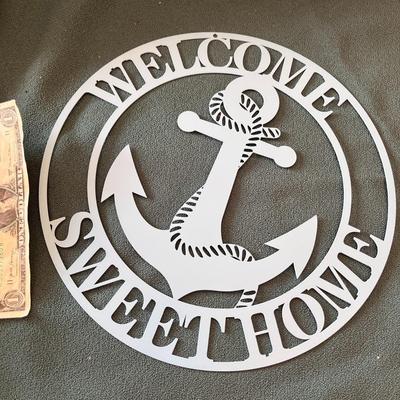 SHIPâ€™S ANCHOR WELCOME SIGN 11â€