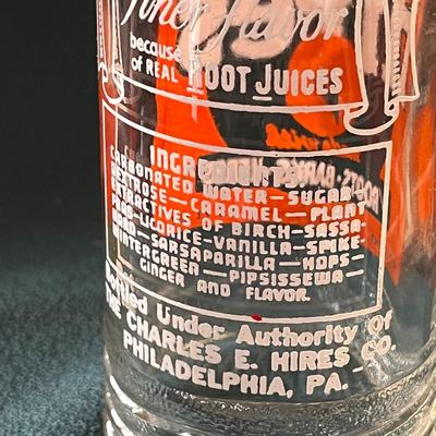 VINTAGE HIRES ROOT BEER BOTTLE â€œROOTS, BARKS, HERBSâ€