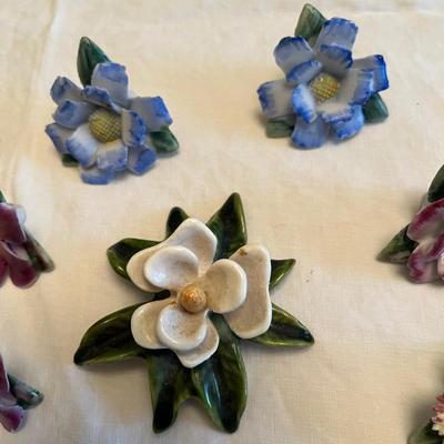 Staffordshire Floral Place Card Holders