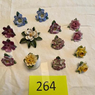 Staffordshire Floral Place Card Holders