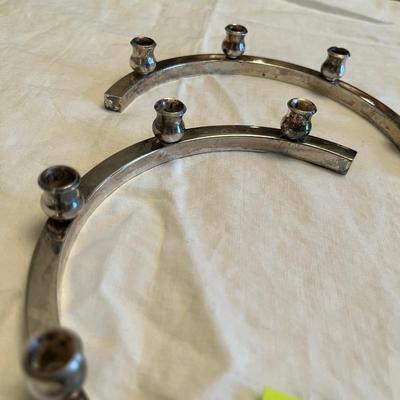 Silver Plate Candle Holder set