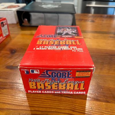 1988 MLB score box