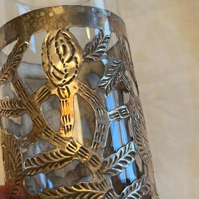 Taxco Silver Overlay Tumblers