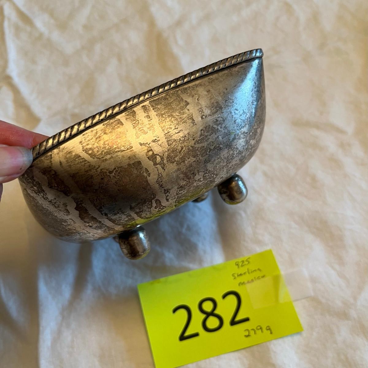 Taxco Sterling Bowl MRT Signed | EstateSales.org