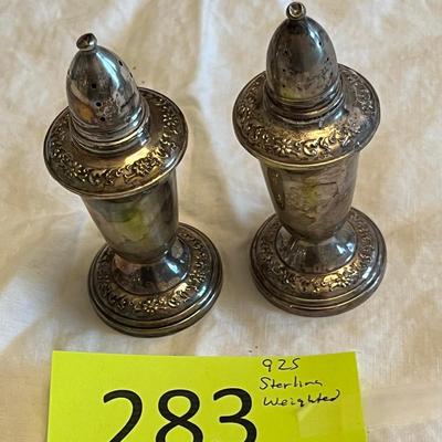 Crown Sterling Salt & Pepper shakers