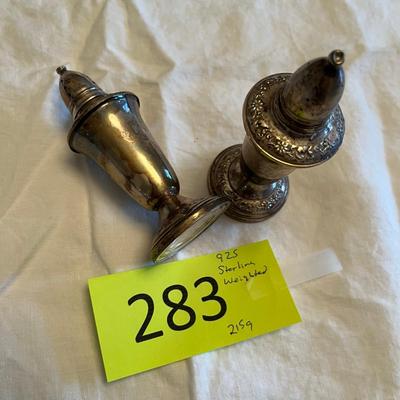 Crown Sterling Salt & Pepper shakers