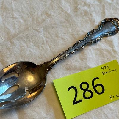 Gorham Sterling Pierced Serving Spoon