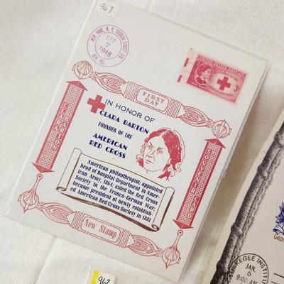 5 PC - FIRST DAY ISSUE SOUVENIR CARD STAMPS - 1948 VARIETY #3