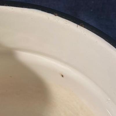 Vintage Floral Enamelware Pot
