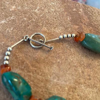 Turquoise & Coral necklace