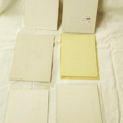 6 PC - FIRST DAY ISSUE SOUVENIR CARD STAMPS - 1947 MIX THEME
